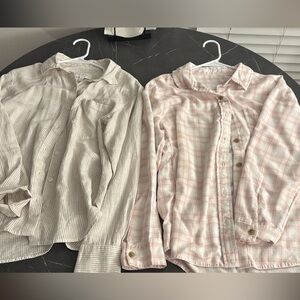Striped and Plaid Button-Up Shirts